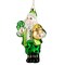 Northlight 5.5" Green Irish Leprechaun Santa Glass Christmas Ornament